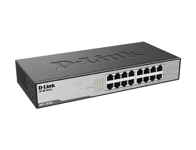 Εικόνα Switch D-Link (DES-1016D) - L2, Unmanaged, Rackable, x16 Ports - 10/100 Mbps